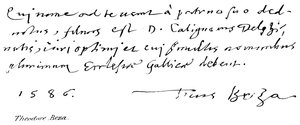 Theodore Beza alkotó: English School
