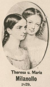 Theresa és Maria Milanollo (mélynyomás) alkotó: English School