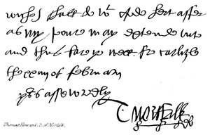 Thomas Howard, Norfolk D alkotó: English School