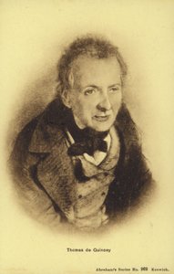 Thomas de Quincey (1785-1859), angol esszéista (litho) alkotó: English School