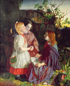 Három fiatal lány egy tájban, 1860 körül alkotó: English School