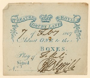Jegy a londoni Drury Lane Színházba alkotó: English School