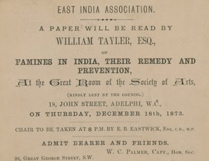 Jegy William Tayler, a Kelet-indiai Szövetség előadására alkotó: English School