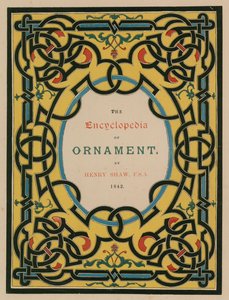 Címlap. Illusztráció a The Encyclopedia of Ornament (színes litográfia) számára. alkotó: English School