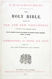 Címlap a Szent Bibliából alkotó: English School