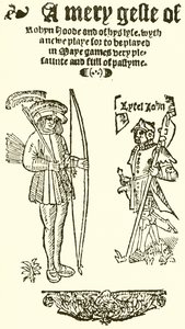 A Robyn Hood vidám gesztusa címlapja, 1550 alkotó: English School