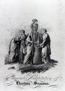 Címlap: Muzio Clementi Joseph Haydn Évszakok című oratóriumának zongorára készített adaptációja alkotó: English School