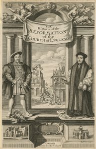 A The History of the History of the Reformation of the England Church címlapja alkotó: English School