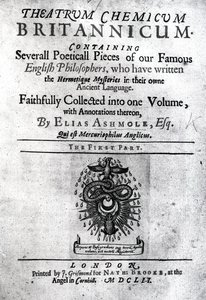 Elias Ashmole Theatrum Britannicum címlapja, 1652 (nyomtatott) alkotó: English School