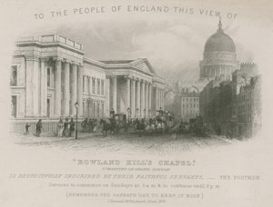 Anglia népe számára ez a kilátás a Rowland Hills-kápolnáról alkotó: English School