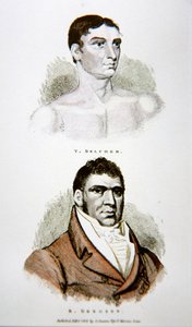 Tom Belcher és Gregson, egy 1813-ban megjelent nyomtatványból (színes litó) alkotó: English School