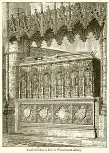 III. Edward sírja a Westminster Abbeyben alkotó: English School