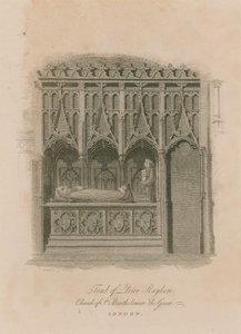 Prior Rayhere sírja, Nagy Szent Bertalan templom, Smithfield alkotó: English School