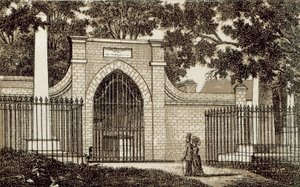 Washington sírja, Mt Vernon (litho) alkotó: English School