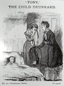 Tony, a gyerek részeg, 1860 körül alkotó: English School