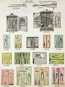 Szerszámok és szerszámosládák a hazai áruk és szerelvények kereskedelmi katalógusából, 1890-1910 alkotó: English School