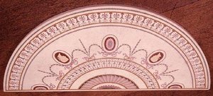 Robert Adam és Thomas Chippendale oldalasztalának teteje, scagliola kirakással, 1755 körül (márvány) alkotó: English School