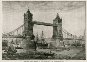 Tower Bridge dagálykor, felvonóhíddal alkotó: English School