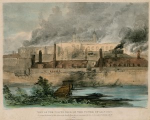 Tower of London Fire, 1841 alkotó: English School