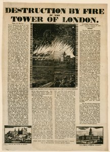 Tower of London Fire, 1841 alkotó: English School