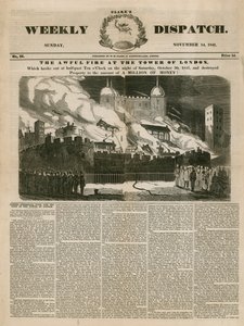 Tower of London Fire, 1841 alkotó: English School