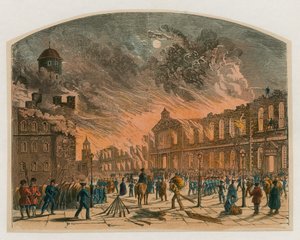 Tower of London Fire, 1841 alkotó: English School