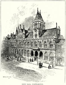 Városháza, Northampton (metszet) alkotó: English School