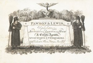 Kereskedelmi kártya, Pawson & Lewis alkotó: English School