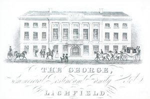 Kereskedelmi kártya, The George alkotó: English School