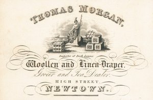 Kereskedelmi kártya, Thomas Morgan alkotó: English School