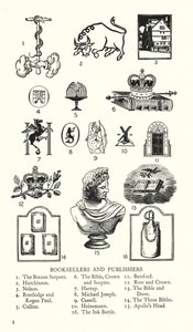 Kereskedelmi jelek: Könyvkereskedők és kiadók (litho) alkotó: English School