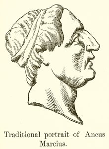 Ancus Marcius hagyományos portréja alkotó: English School