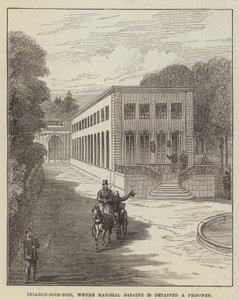 Trianon-sous-Bois, ahol Bazaine marsalt fogolyként tartják fogva (metszet) alkotó: English School