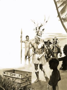 Új-Guinea törzsei alkotó: English School