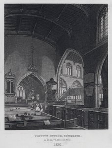 Szentháromság templom, belső, C. Simeon tiszteletes idejében alkotó: English School