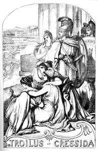 Troilus et Cressida - (Troilus és Cressida) - Illusztráció a "" William Shakespeare műveivel kiegészített" című könyvben"" 1866 - A kiadás illusztrációi és általános formája Cassell illusztrált Shakespeare-jéből származik, amely Londonban jelent meg alkotó: English School