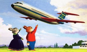 Tufty integetett a repülőgépnek alkotó: English School