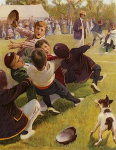 Tug of war (színes litográfia) alkotó: English School