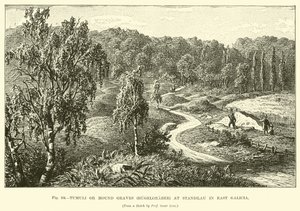 Tumuli vagy halomsír (Hugelgraber) Stanislauban Kelet-Galíciában alkotó: English School