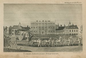 Török nagykövetek nyilvános belépője. alkotó: English School