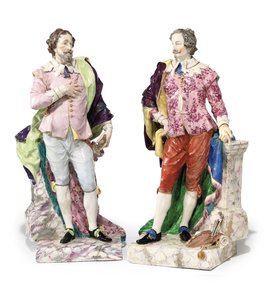 Két történelmi úri alak, 1810 körül alkotó: English School