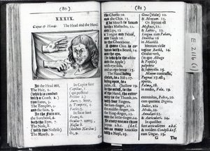Két oldal az Orbis Sensual Pictusból, Comeniustól, 1659 alkotó: English School