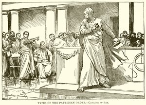 A patrícius rend típusai. - Catilina Baynél alkotó: English School