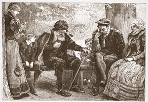 A hársfák alatt, illusztráció James Aitken Wylie (1808-1890) A protestantizmus története című könyvéből, pub. 1878 alkotó: English School