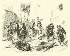Rejtett csapatok feltárása, 1871. január alkotó: English School