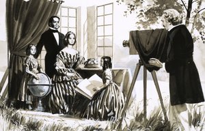 Azonosítatlan család fényképezése alkotó: English School