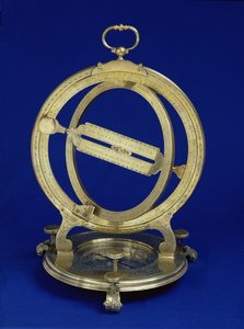 Univerzális napéjegyenlőségi álló gyűrűs számlap, valószínűleg Thomas Heath készítette, 1730 körül (réz)