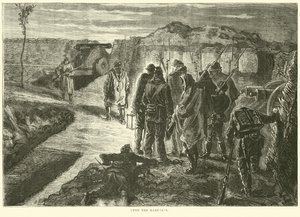 A sáncokon, 1870. október alkotó: English School