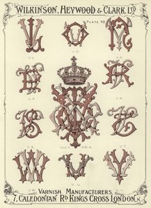 VL, VO, VN, VP, Victoria, VR, VS, VT, VW, VU, VY alkotó: English School