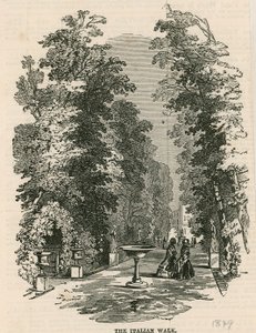 Vauxhall Gardens, London: Az olasz séta alkotó: English School
